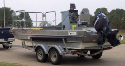 Smith-Root electrofishing boat